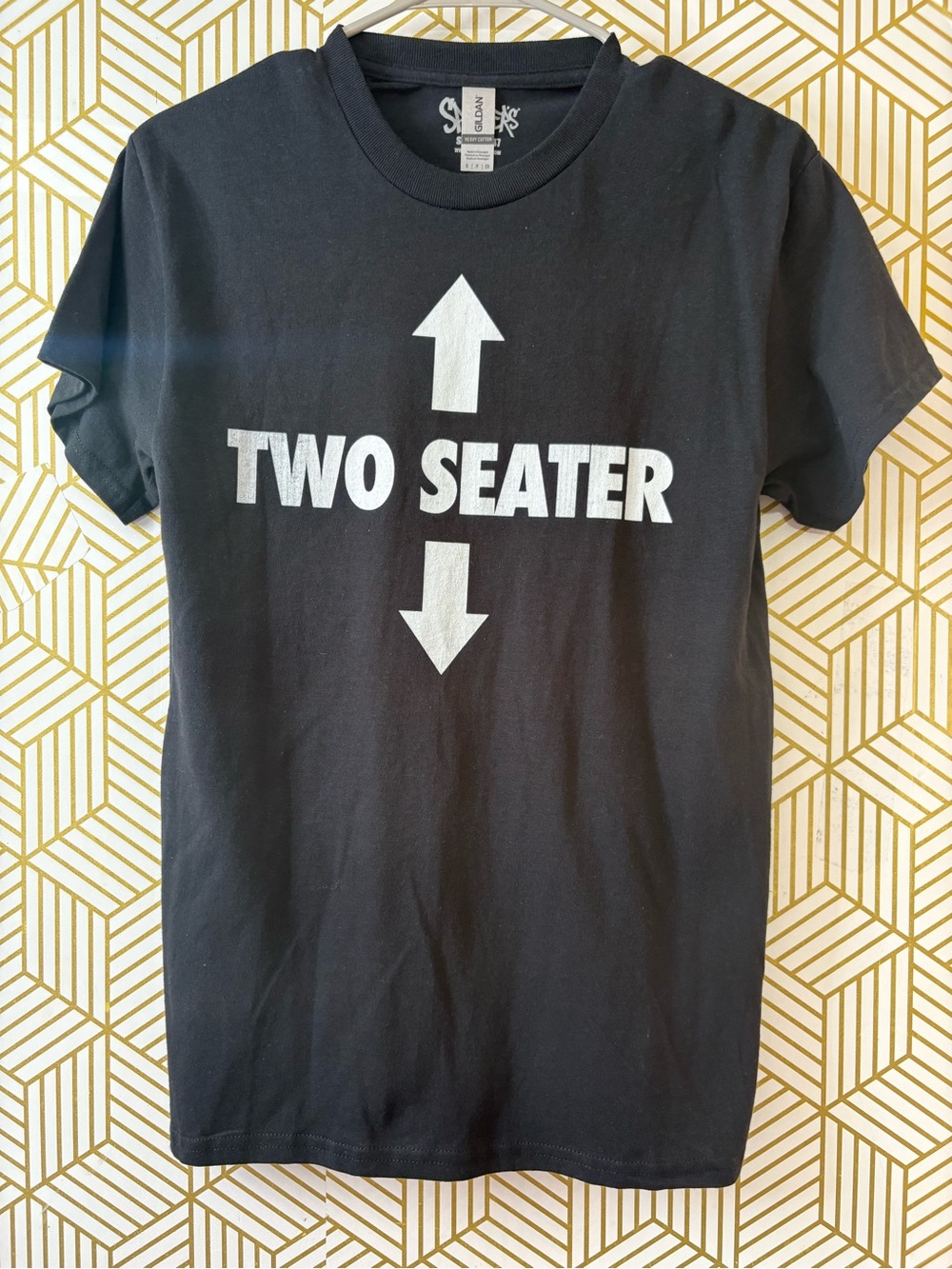Spencer Black 2 seater Graphic Crewneck T‑Shirt Small - Picture 1 of 6